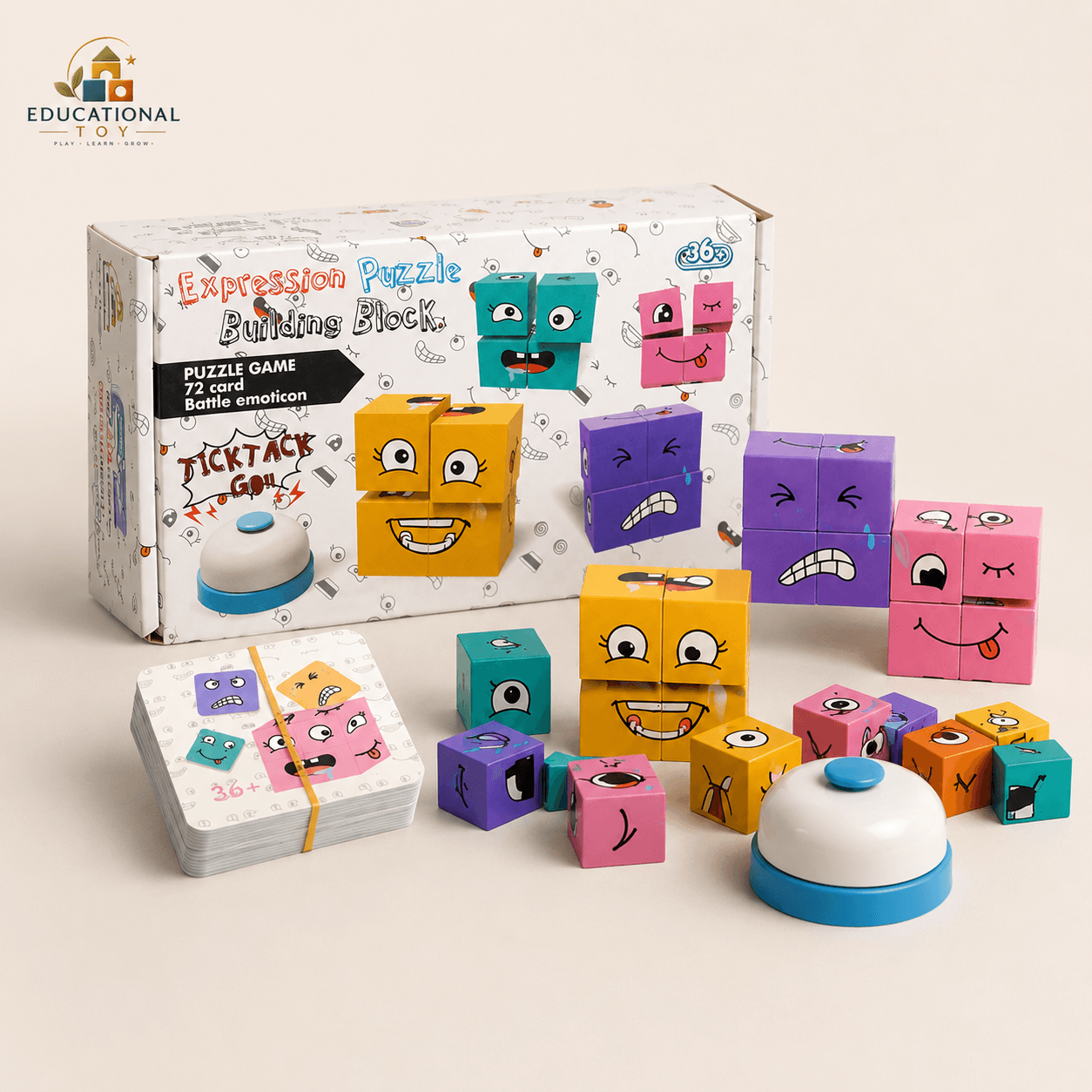 Expression Puzzle Building Block