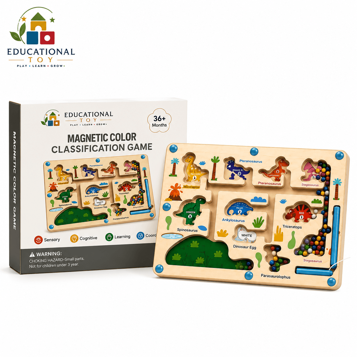 Magnetic Color Classification Maze Game