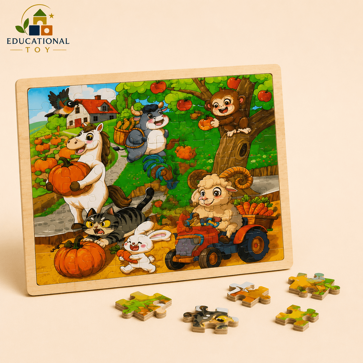 Wooden Jigsaw Puzzle 100 Pcs