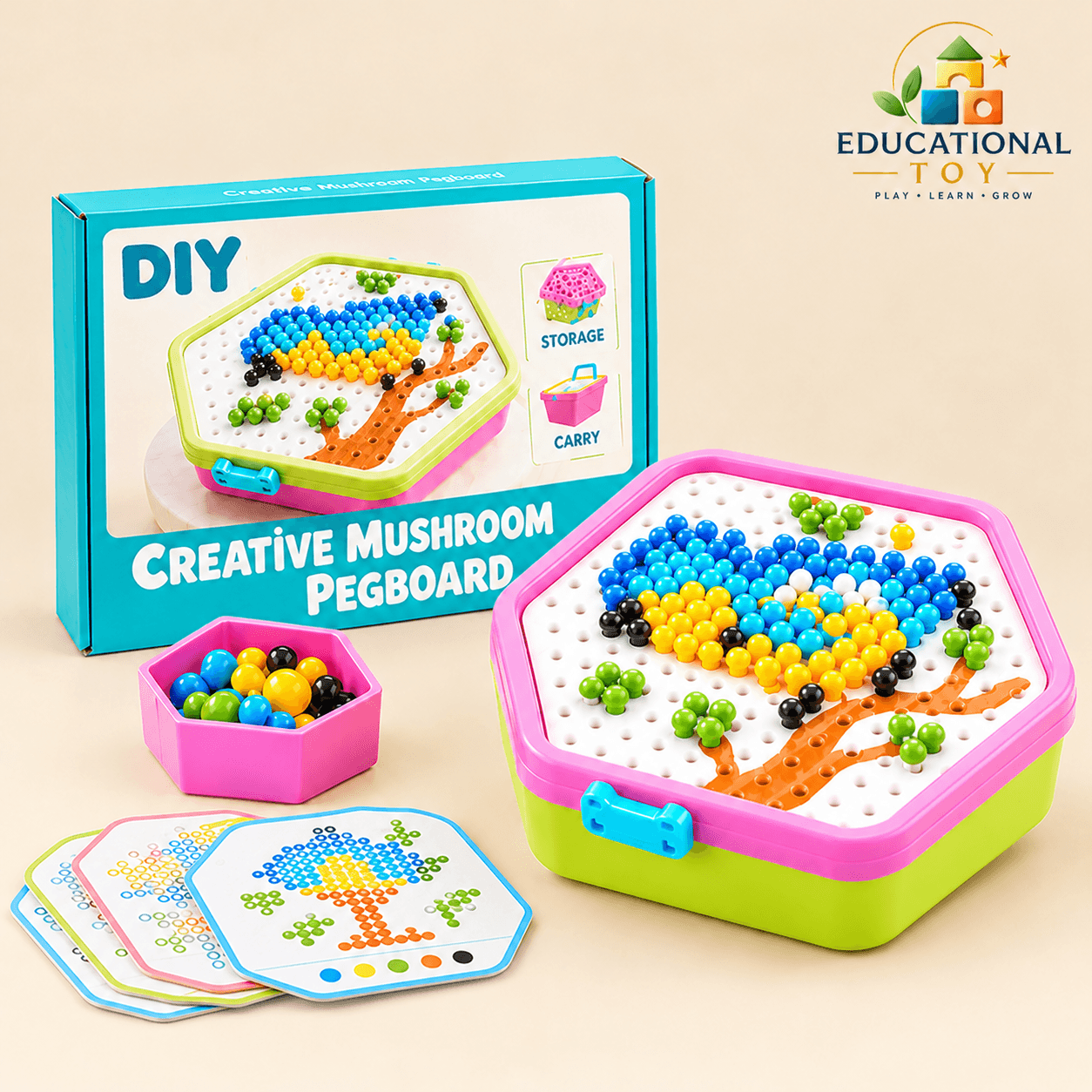 Mushroom Peg Board
