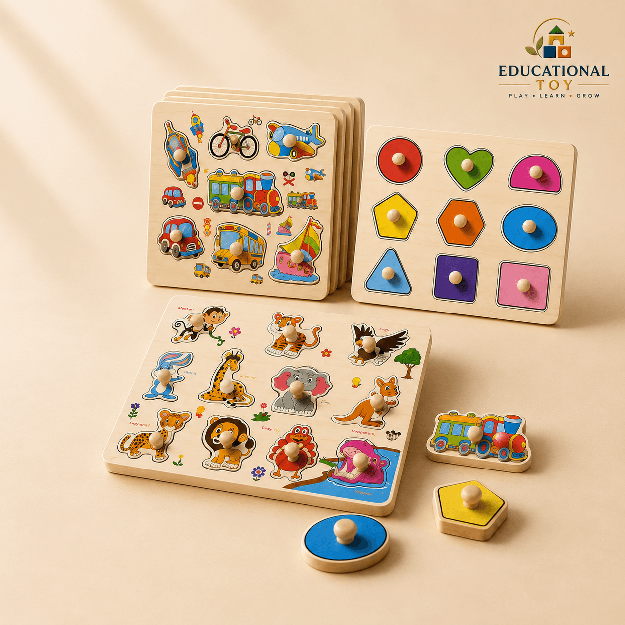Knob Puzzle Board