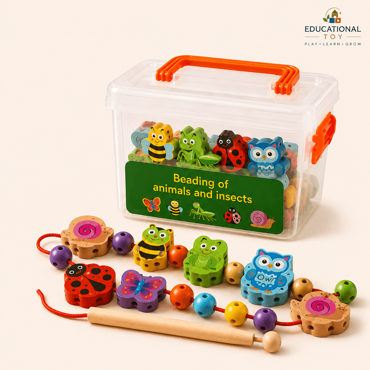 Magnetic Beading & Fishing Game