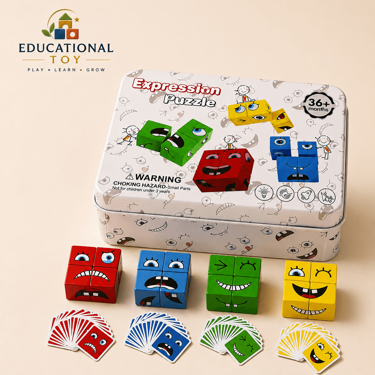 Expression Puzzle Building Block