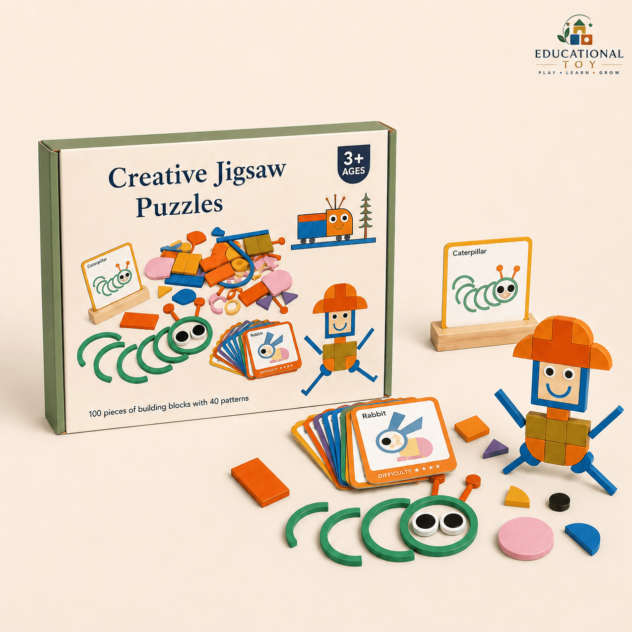 Creative Jigsaw Puzzle Building Block