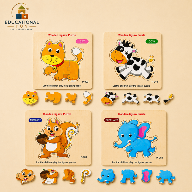 Wooden Jigsaw Puzzle 6 Pcs
