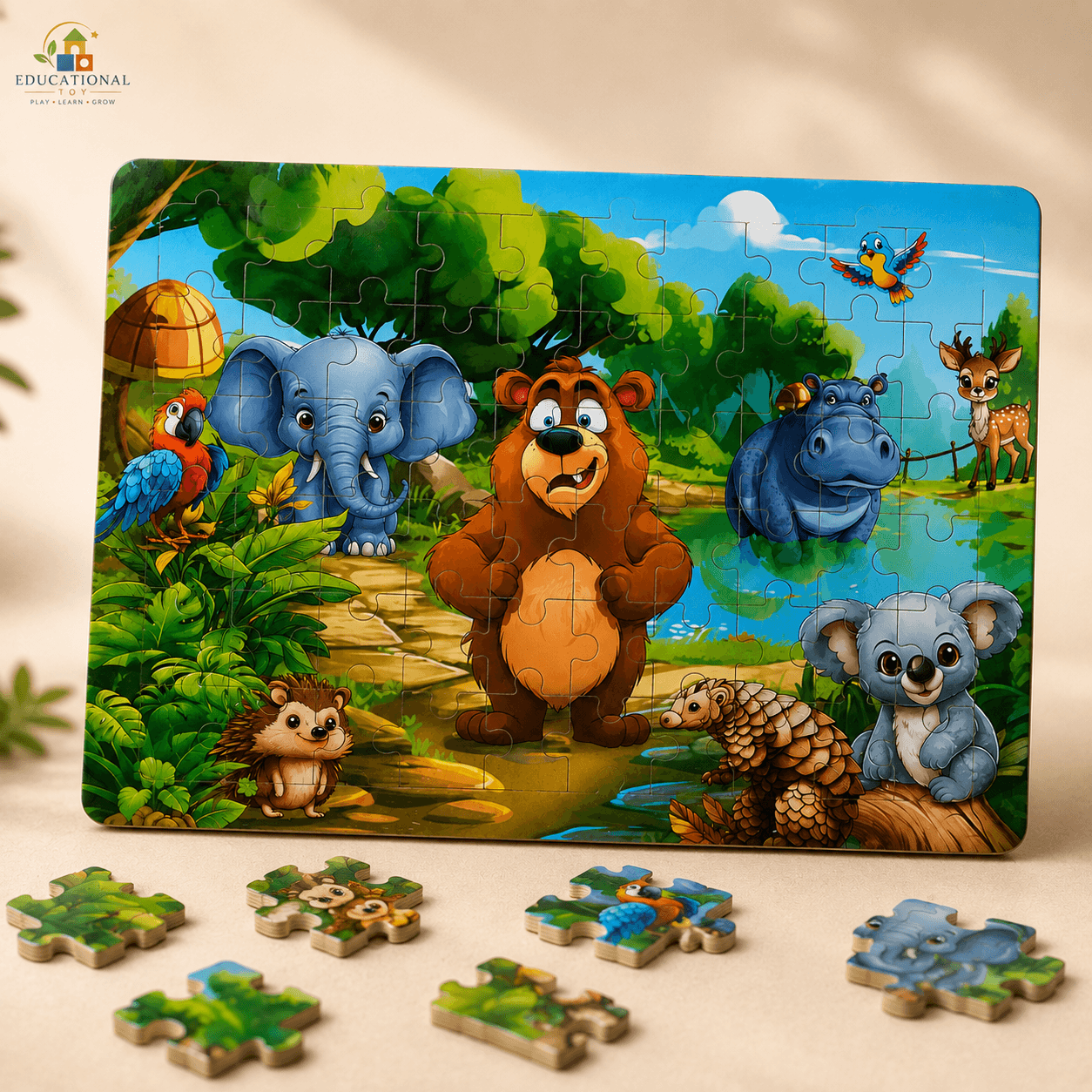 Wooden Jigsaw Puzzle 60 Pcs