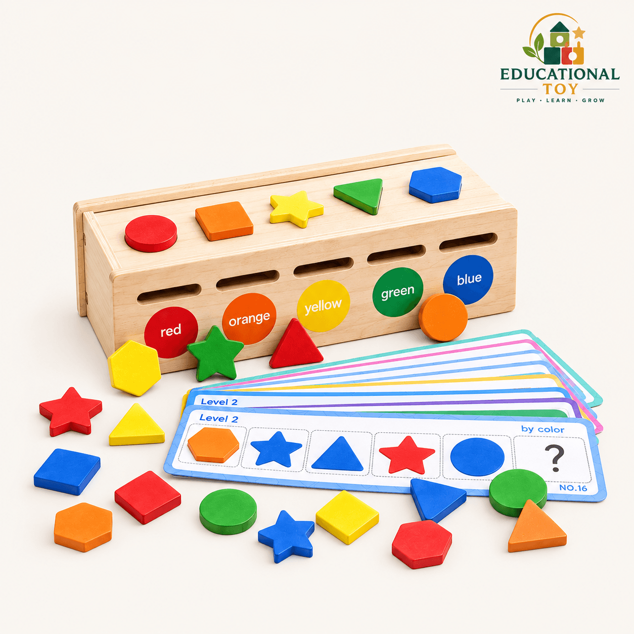 Shape & Color Sorting Box