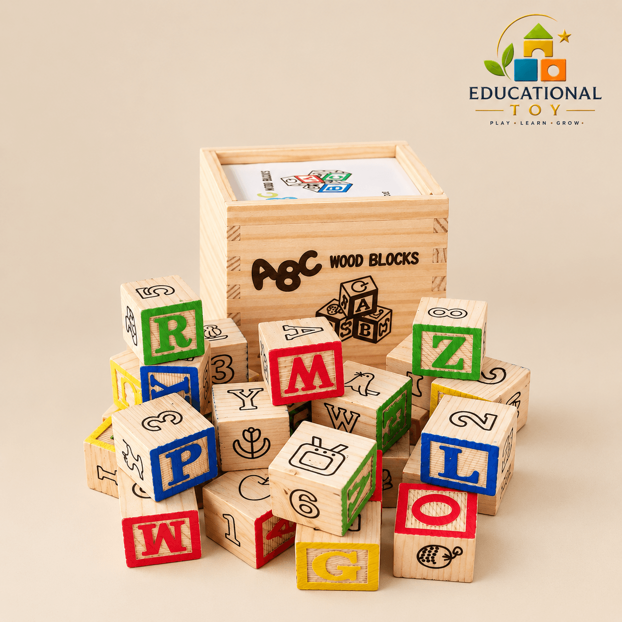 Wooden Alphabet Blocks