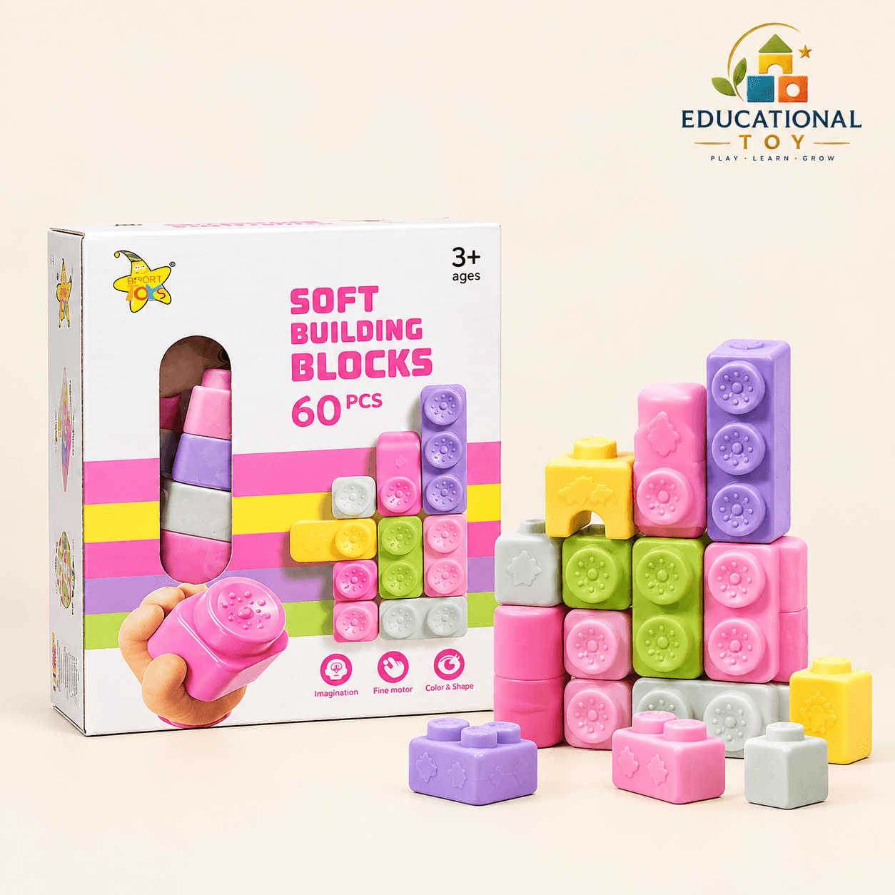 Soft Building Block 60 Pcs