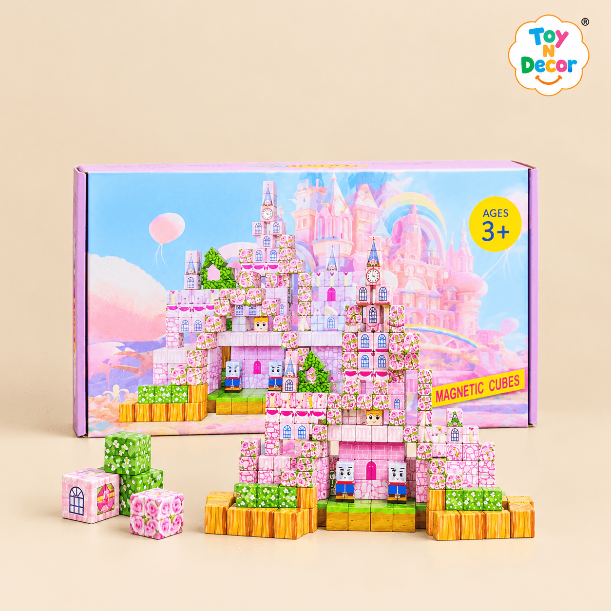 Magnetic Cube Block 100 Pcs