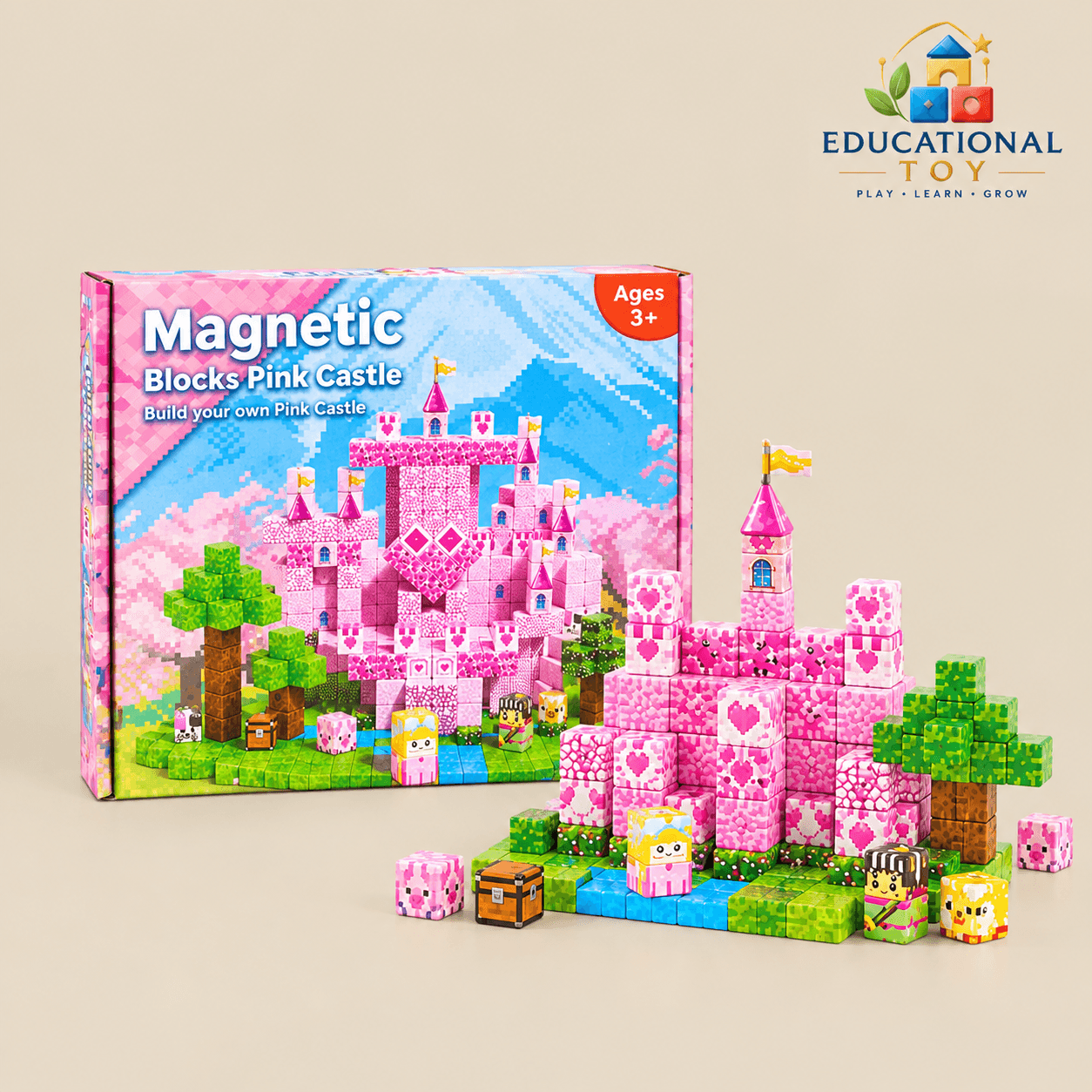 Magnetic Cube Block 200 Pcs